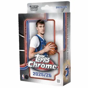 2025-26 Topps Chrome Basketball Hanger Box - Collectible NBA Sports Trading Cards