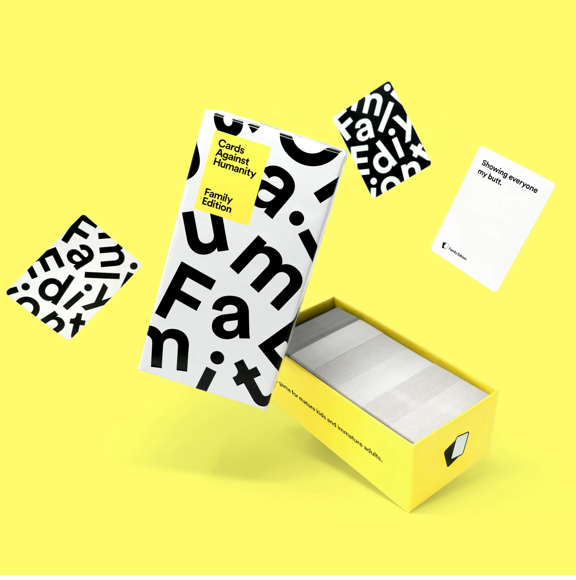 Cards Against Humanity: Family Edition • Ages 8+ • A party game for mature kids and immature adults