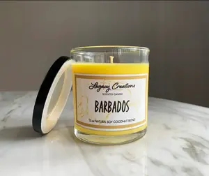 Barbados Scented Candle, Basic Wax Scented Candle for Home Decor