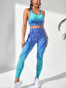 Women's Seamless Yoga Set, High Waist Elastic Backless Design, Slim-Fit Sports Suit for All Seasons, Comfortable & Stylish Workout Wear, Fitness Activewear, Sporty Style Outfits, Stretchable Activewear