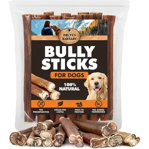 Bully Sticks for Dogs | 6 Inch, Low Odor & Rawhide-Free