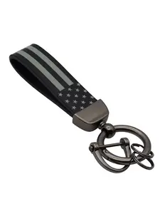 American Flag Pattern Car Keychain, Alloy Keychain for Men, Fashion Accessories for Daily Use, Trendy All-match & Exquisite Keychain for Birthday Gift