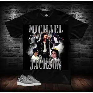 MICHAEL JACKSON T SHIRTS- Streetwear T Shirt, Urban T Shirt Unisex, Game Changers T Shirt. Cotton Fabric Menswear Top Fan T-shirt Memorial T-shirt for an idol KB9