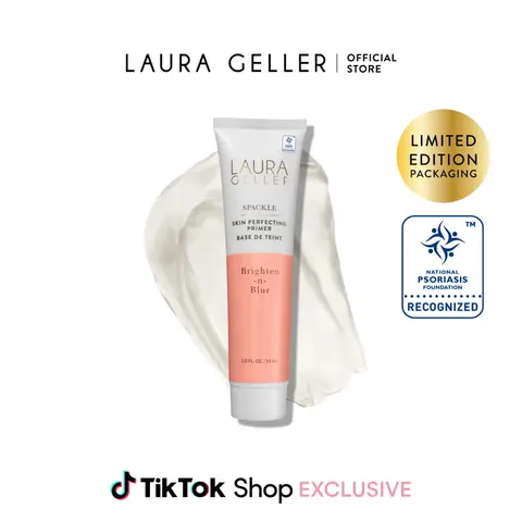 Laura Geller Spackle Skin Perfecting Primer Brighten-n-Blur Gel for Smoother Skin 2 fl oz - Buildable Matte Finish, Makeup