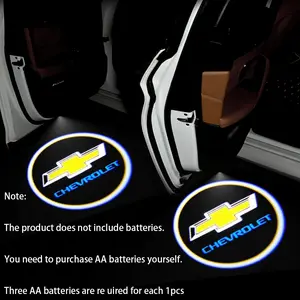 Wireless Welcome Light Magnetic Induction Decorative LED Door Lamp Projector Sign Decoration for Chevrolet Models Welcome Car Light