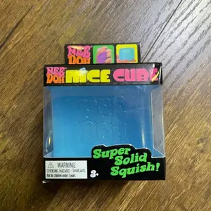 NeeDoh Nice Cube, Slow Rise Sensory Fidget for Adults,  Soft Squeeze Toy in Assorted Colors - Fun for Ages 3 and Up Soft Squishy