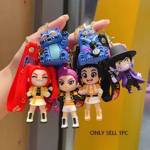 New Kpop Cartoon Girl Group Keychain, Cute Anime Bag Charm, Small Gift Accessory, Trendy Key Ring for Fans, Perfect Souvenir