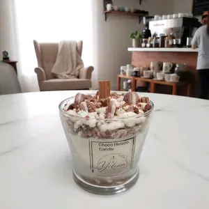 Choco Helado Scented Candle, Artisanal Wax Candle for Home Decor