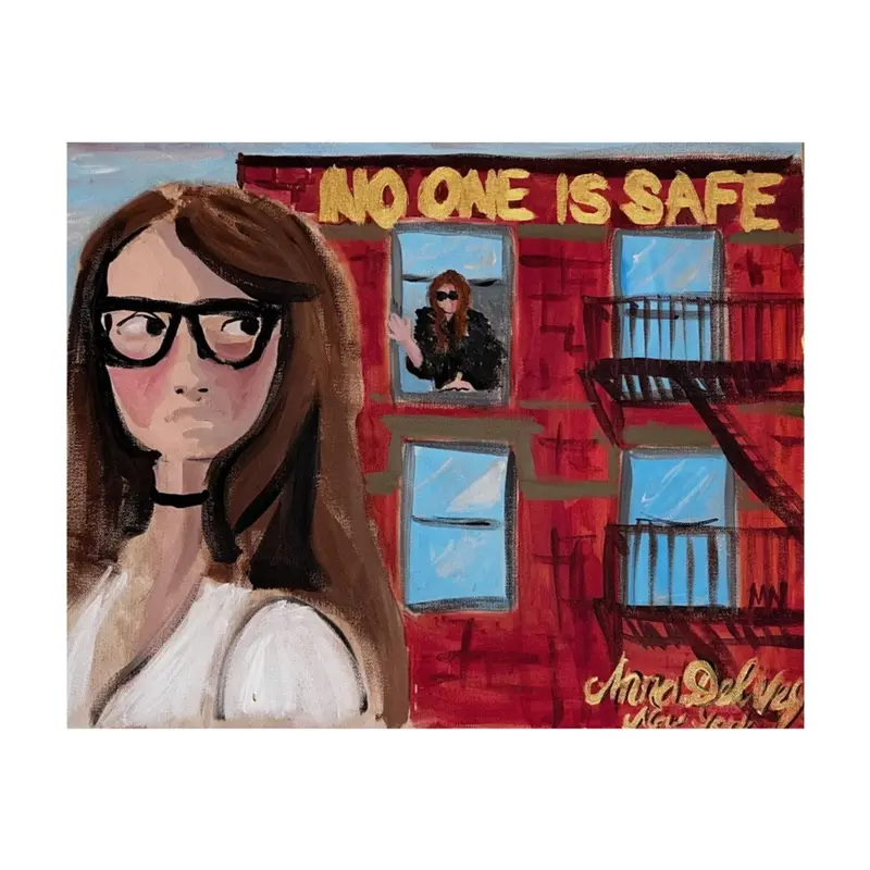 Anna Delvey Limited Edition Signed Prints - The House Arrest Collection - No One is Safe Artwork - Premium Quality Wall Decor - Good Behavior Theme - 20 x 20 in - 500 Per Print - Hand-Signed with Certificate of Authenticity