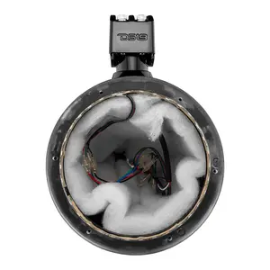 DS18 DS-CF-X8TP.NS HYDRO 8 Inch Marine Tower with Integrated RGB LED Lights No Speakers Black Carbon Fiber DS18