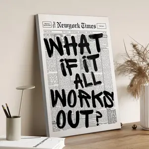 Vintage The New York Times Print Poster Modern Art Canvas Wall Art Home Decor Room Decor Bedroom Ornaments Wall Painting Artwork with Whimsical Duck Design