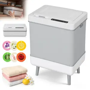 35L Portable Electric Towel Warmer & Dryer Bucket with LED Timer Display, Aroma Diffuser, Foldable Hot Tub Towel Warmer Bucket for Bathroom Spa Home Travel RV