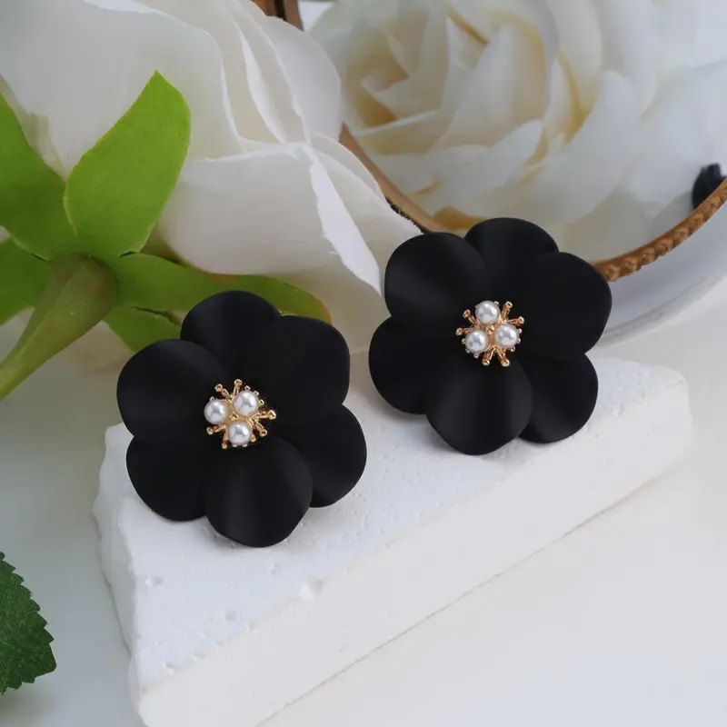 Mother's Day Gift Flower Design High Quality Earrings, Fashionable Jewelry for Women & Girls, Casual Trendy Jewelry, Trendy All-match & Exquisite Jewelry for Birthday Gift, Cute Earrings, Fashionable Jewelry Accessories, Earrings for Decorative