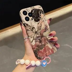 Vintage Butterfly Girl suit bracelet Art phone case Case is Suitable For Samsung Galaxy S23ULTRA/S23/S23PLUS/S30ULTRA5G/S30PLUS/S30/S22PLUS/S22ULTRA/S22 with PET Shock proof, Fashionable and durable design