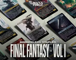 Mana Forge Borderless Staples Final Fantasy Vol I Full Art MTG Proxy Set Foil & Non Foil Cloud Tifa Aerith and Vivi Cards