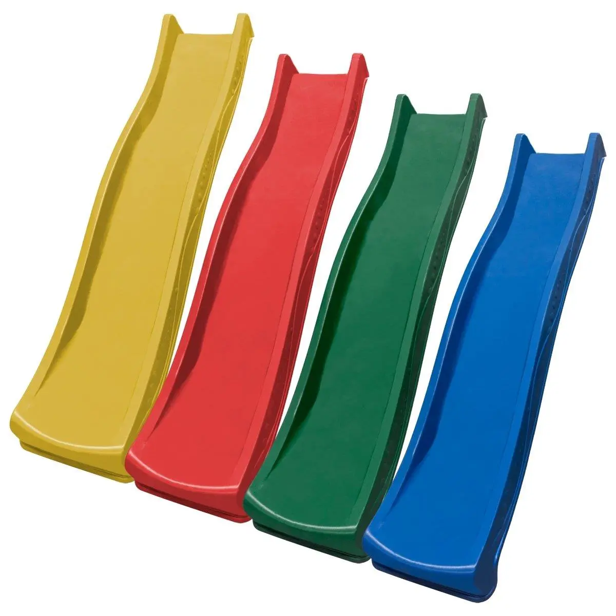 Jensen Swing Products Flexible 4 ft Wave Slide for Residential Use, Overseas Injection Molded, Green, 19.25 in. Wide Bottom, 10 in. Floor-to-Seat Base, 13 in. Wide Seat, Weather-Resistant, 300 lbs Capacity