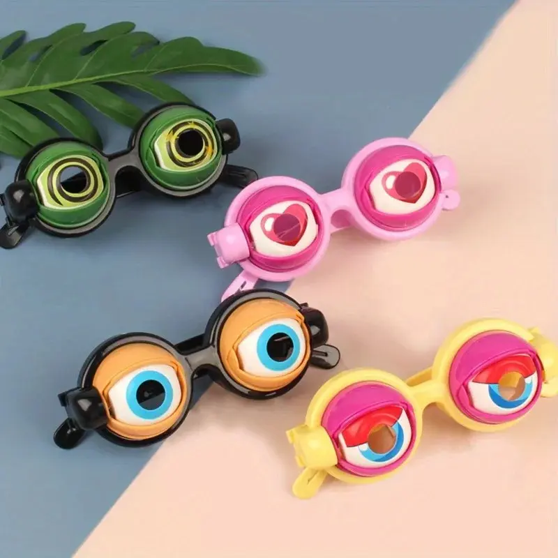 Glasses, toys, adult party supplies, fun pranks, Christmas and birthday gifts, plastic glasses novelty and fun toys, Easter gifts