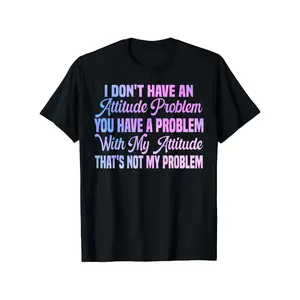 [100% Cotton] 100% Cotton Plus Size Graphic Tee Shirt Funny Attitude Quote Print Top, Loose Fit Crew Neck Short Sleeve Casual T-Shirt, Bold Text Design Summer Fashion Clothing For Women Men
