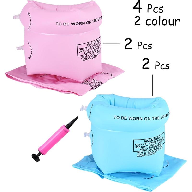 Arm Floaties Inflatable Swim Arm Bands Floater Sleeves Swimming Rings. (2-4-6-8 Pcs)