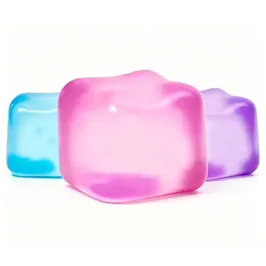 Giant Translucent Ice Block Squish Cube Super Solid Firm Squeeze Sensory Fidget Toy No Mess Silent ASMR Stress Anxiety Relief Toy 1 Pack