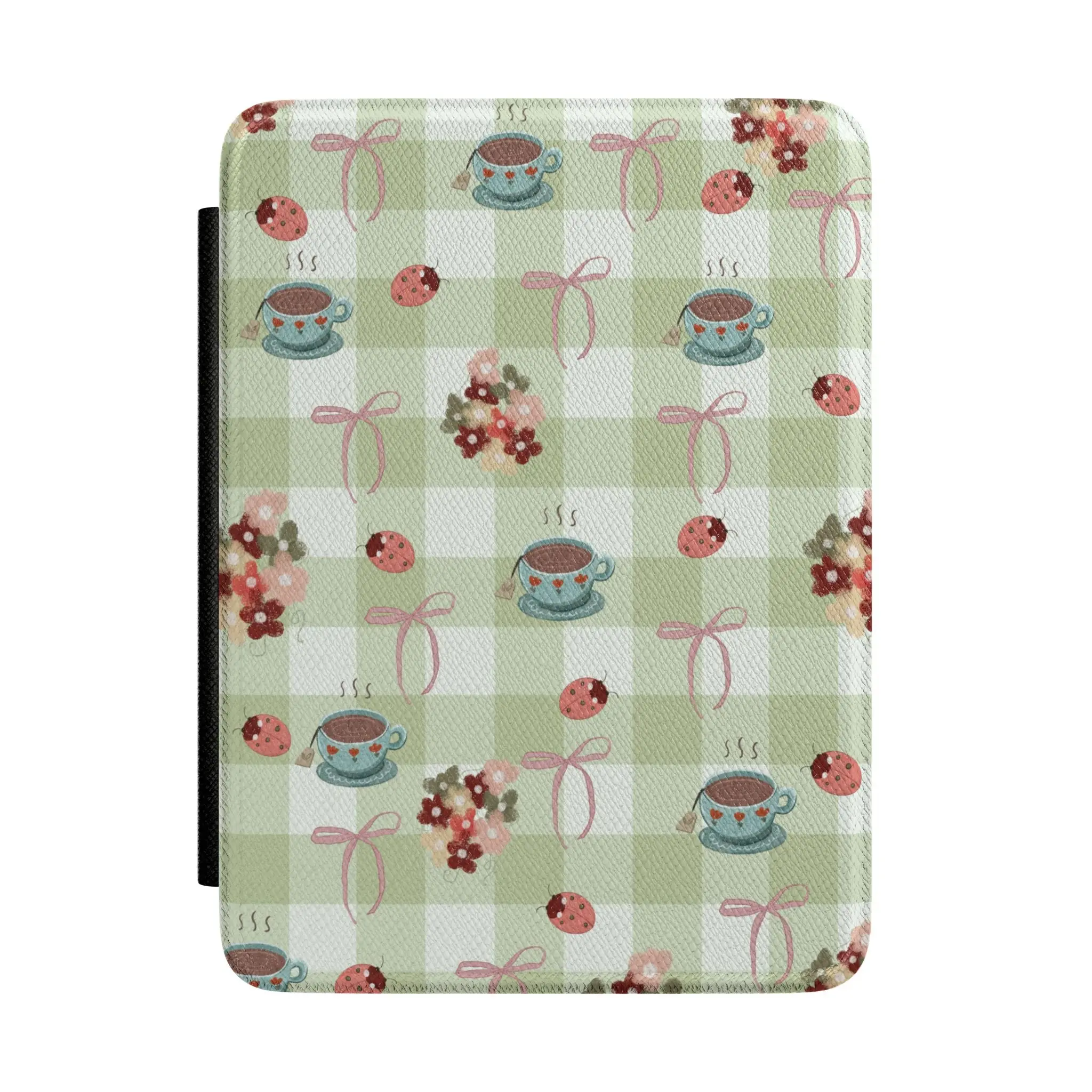 Kindle E-Reader Sleeve - Cute Tea, Ladybug, Plaid Design Protective Case for Amazon Kindle Devices