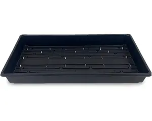 10 Plant Growing Trays (WITH Drain Holes) - 20" x 10" - Perfect Garden Seed Starter Grow Trays: For Seedlings, Gardening, Growing Microgreens