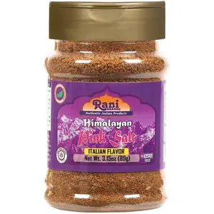 Rani Himalayan Pink Salt Italian Flavor (84 Essential Trace Minerals) 3.15oz (89g) PET Jar ~ All Natural | Vegan | Gluten Friendly | NON-GMO | Indian Origin