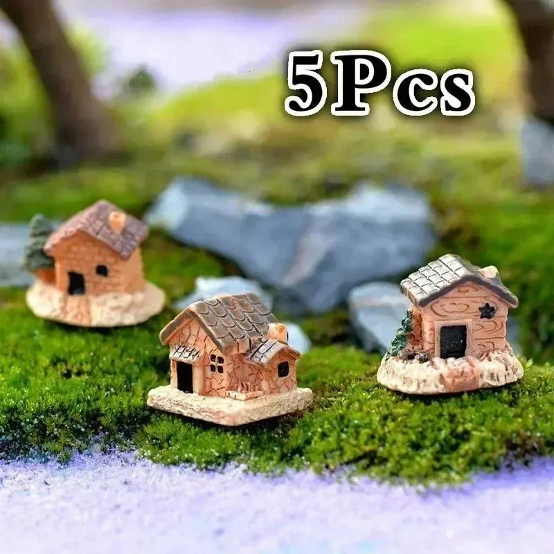 Eco-Friendly Synthetic Decorative Mini Resin Figurine (2*2*1.7cm) - Figurines & Miniatures for Mini Houses, Pastoral Micro-Scale Dollhouse Micro Landscape, Home Ornaments