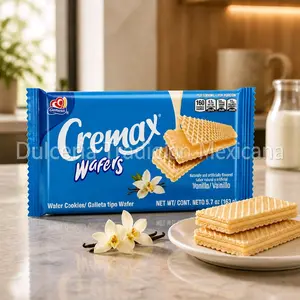Cremax Wafers Vanilla Flavor Water Cookies Galleta Tipo Wafer 5.7 oz 163 g