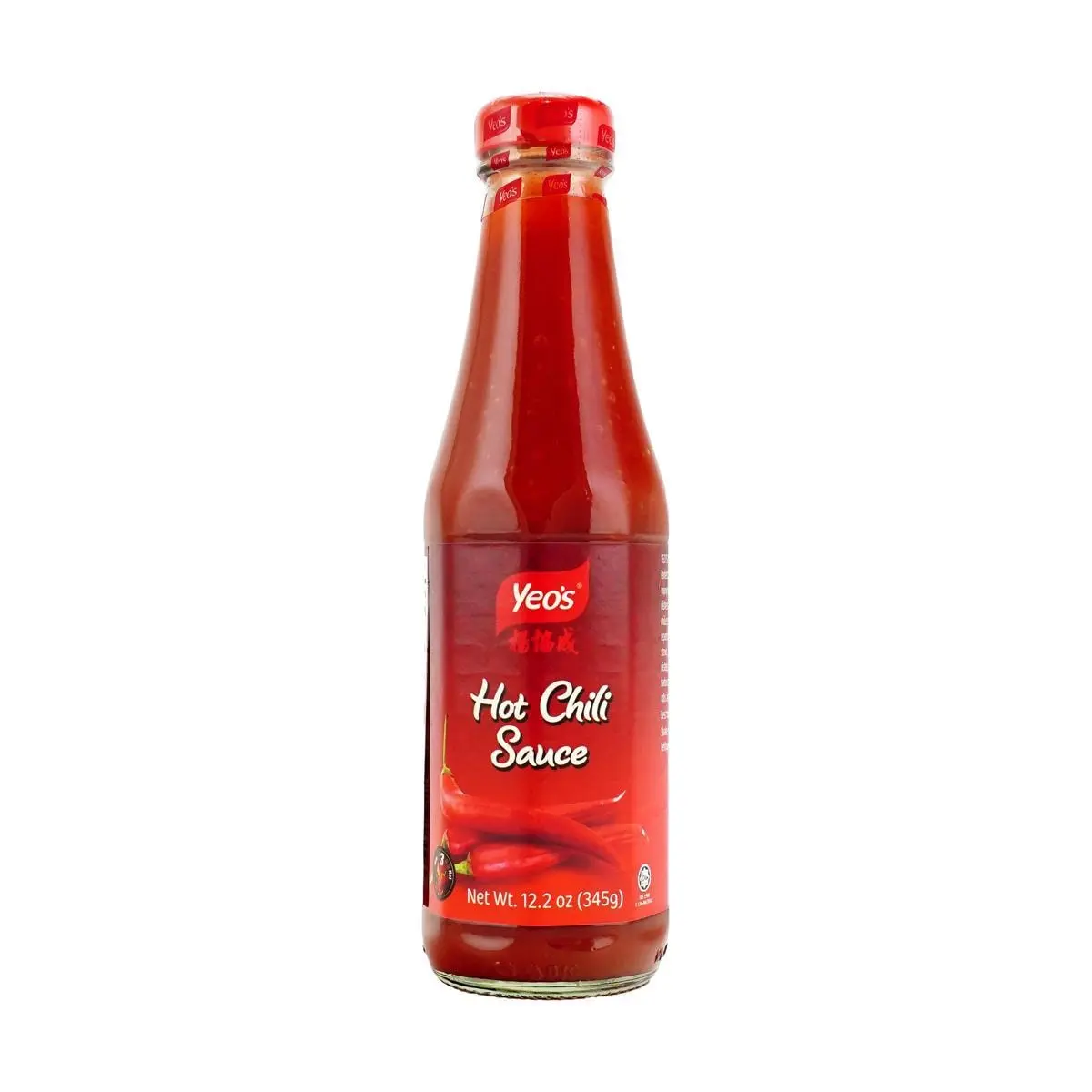 YEO'S Singapore Chili Sauce 345g - Authentic Asian Marinade, Dipping Sauce & Grilling Glaze for Seafood, Meat & BBQ