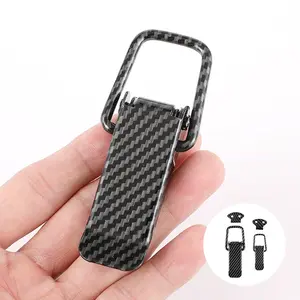 2Pcs Car Bumper Clips Quick Release Hook Lock Fastener Security Clips Tow Hook Body Kit Fixing Buckles Carbon Fiber Clamps