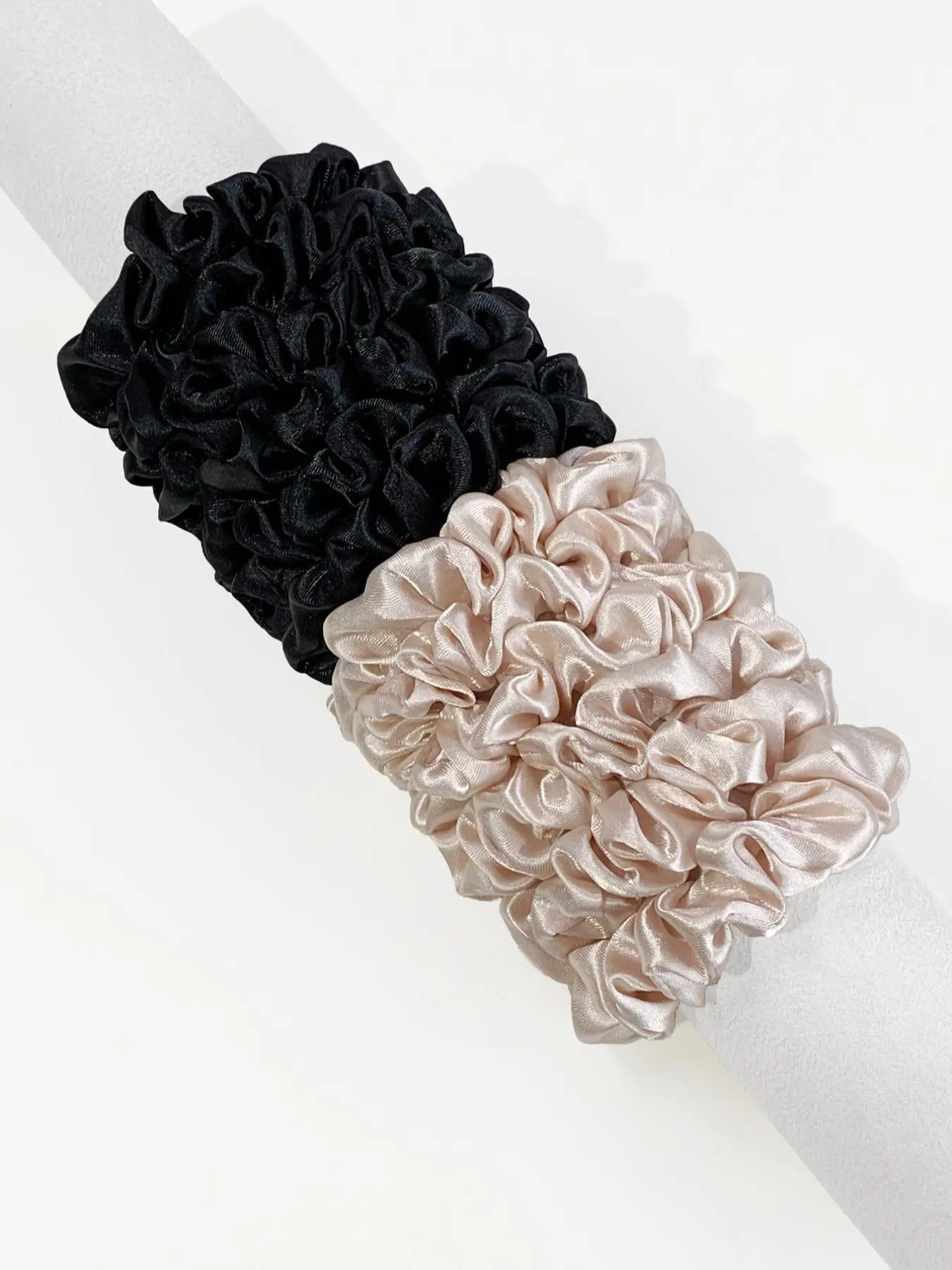 Simple Plain Satin Scrunchies As Gift, Minimalist Casual Versatile Ponytail Holder, Summer 2024 Cute Hair Accessories for Women
