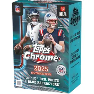 3  TOPPS CHROME BLASTERS  Trading Cards 2 Prizm Megas Official NFL Product tlk card break 4 select mega box football Random Team card break