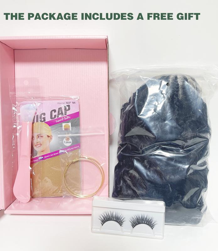 16 Inch Black Long Wavy Braided Lace Wigs for Women, Gorgeous Fluffy Wigs with Baby Hair Bangs, Synthetic Braided Full Lace Wigs for Party, Daily Use