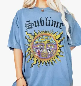 Vintage Sublime Tshirt; Oversized Aesthetic Boho Graphic Tshirt Tee Top Womenswear Streetwear Summer