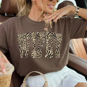 Wifey Zebra Print Shirt, Comfort Colors, Animal Print Graphic shirt