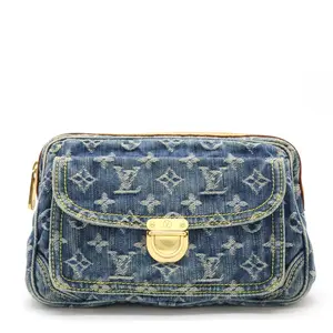 Pre-owned Louis Vuitton Denim Tote Bags Monogram 2way Waist Bag