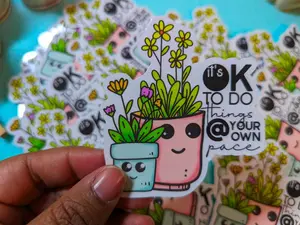 At Your Own Pace Sticker – Waterproof & Weatherproof Vinyl Decal