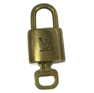 Pre-owned Louis Vuitton Metal Bag Accessories Padlock With Key