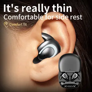 New wireless earbuds, teardrop semi-in-ear design, available in multiple colors, compatible with all smartphones