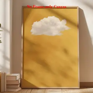 Vintage Wall Art Poster, Cloud Abstract Painting Print, Unframed Art Print, Minimalist Oil Canvas Decor for Living Room & Bedroom Aesthetic Design Gift
