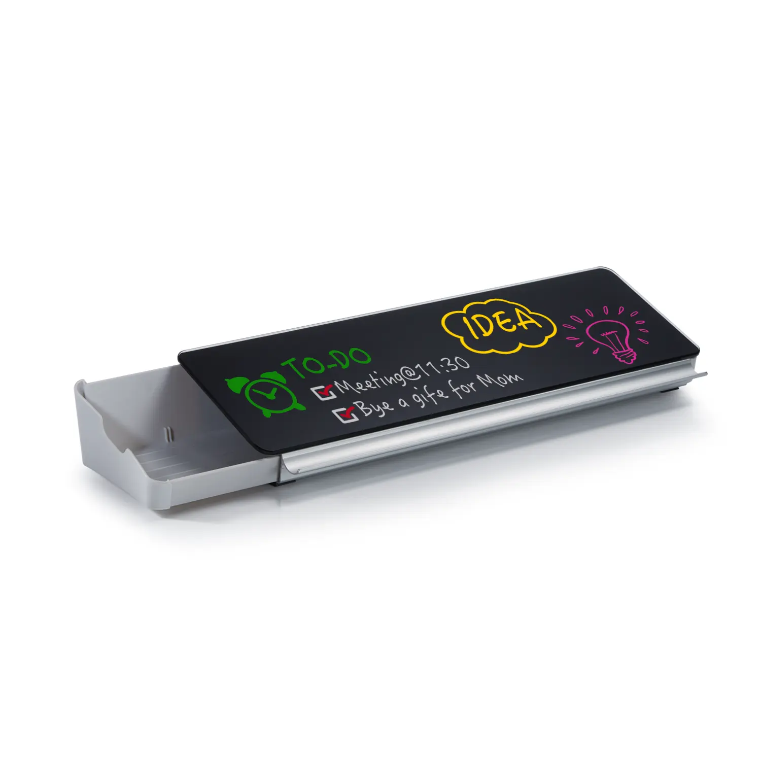 Audio-Visual Direct Desktop Buddy Glass Dry Erase White Board