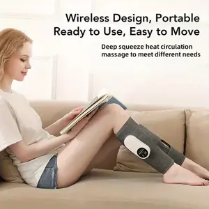 Leg massager for circular calf massage, pneumatic air pressure massager with 3 intensity levels, easy to use, suitable for feet, legs, thighs, and knees, cordless leg massager, a great gift for Christmas, Mother’s Day, and Father’s Day.