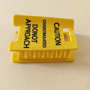 Funny Yellow Hairs Clips for Thick Over-Excitement Warning Hair Clips