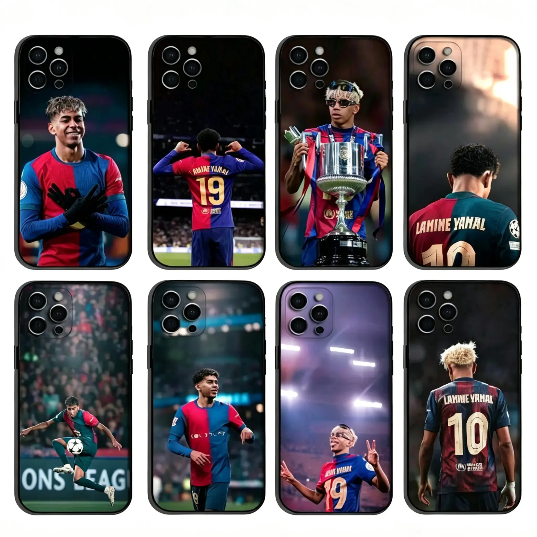 L-Lamine Y-Yamal-19 Phone Case For iPhone 17 Promax 16 15 14 13 12 11 Pro Max 17Air Plus & Samsung Galaxy S26 Ultra S25 S24 S23 S22 S21 FE Plus - For Fans Gift Anti-Fall Silicone Smartphone Shockproof Sof Protective Black Back Cover, Accessories, Android