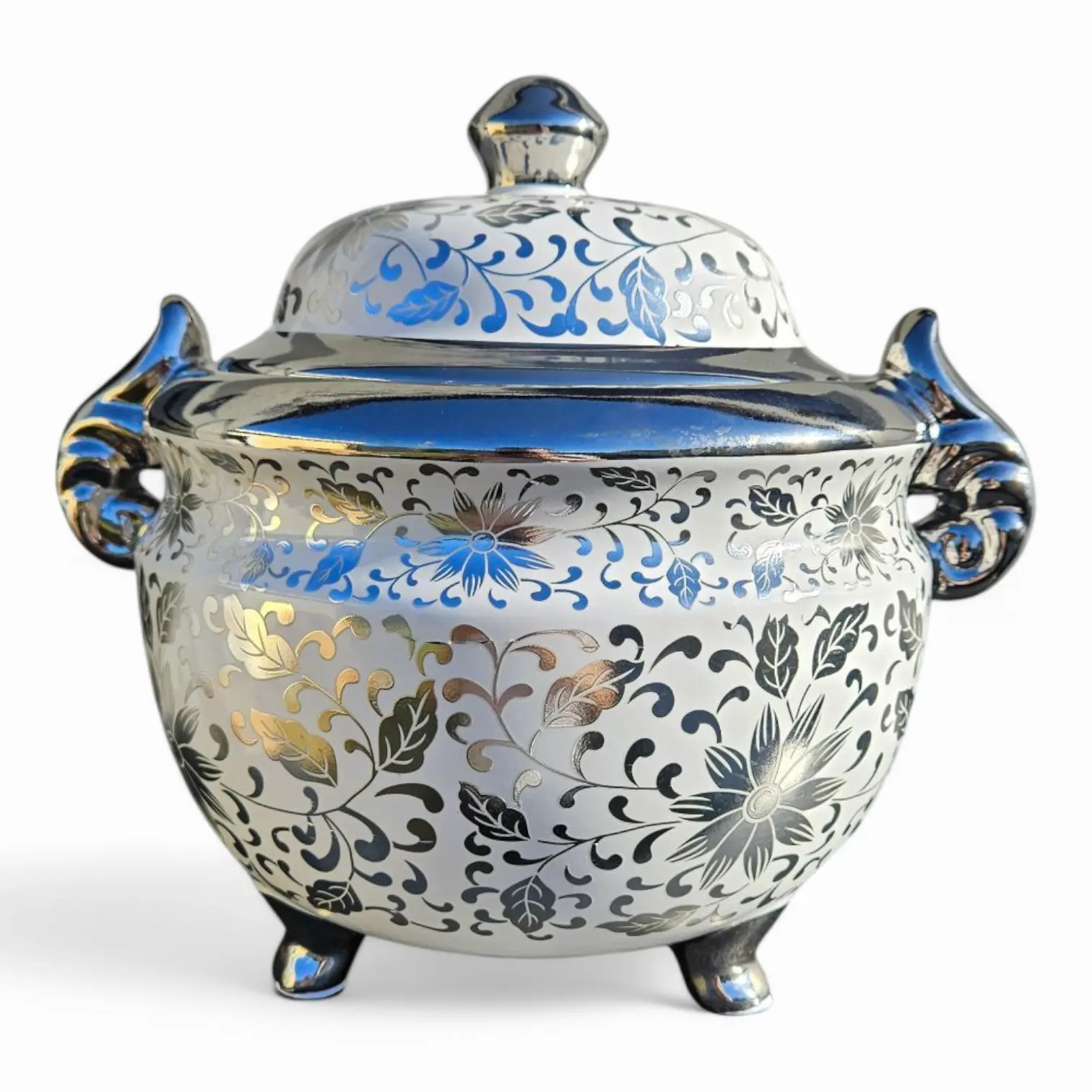 Sturdy Porcelain Tureen - 5-Style Glossy Ceramic Bowl Tableware, 9in Porcelain Dinnerware for Santeria Orishas (Shango, Yemaya, Ochun, Obatala)