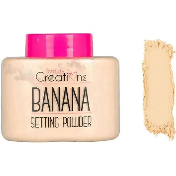 Beauty Creations Banana Setting Powder - Mattifying, Fine Grain, Color Corrected Beauty Product for All Skin Types, Lightweight Smoothing Coverage & Flawless Finish, Beauty Products