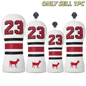 Fashionable Goat Pattern Golf Club Head Cover, Limited Edition, Durable & Stylish Golf Accessory for Hybrids Drivers Woods