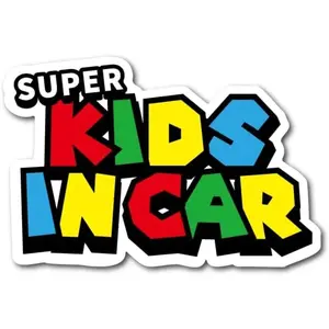 2D Flat Stickers Motorcycle Stickers Super Kids on the Car "Colorful Vinyl Car Stickers - Fun and Funny Kids Ride Accessories Sticker Decals