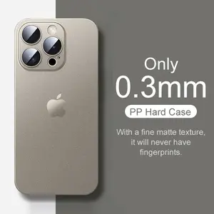 0.3mm Ultra Thin Clear Matte PP Hard Ultra Slim Case For Compatible With lphone 11 12 13 14 15 16 Plus ProMax phone cases cellphone smartphone Shell Silm Back Case